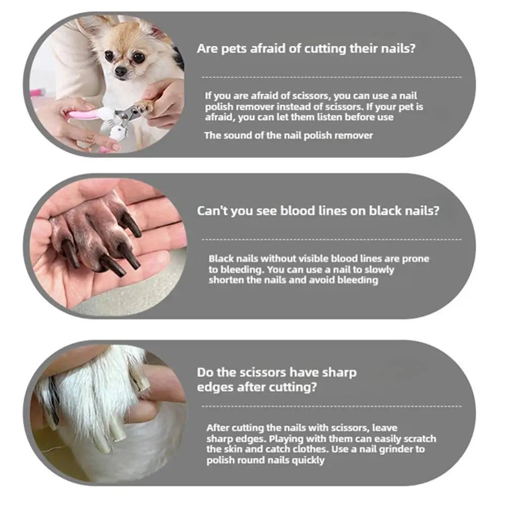 Quiet Electric Pet Nail Grinder — Stress-Free Trimming for Dogs & Cats