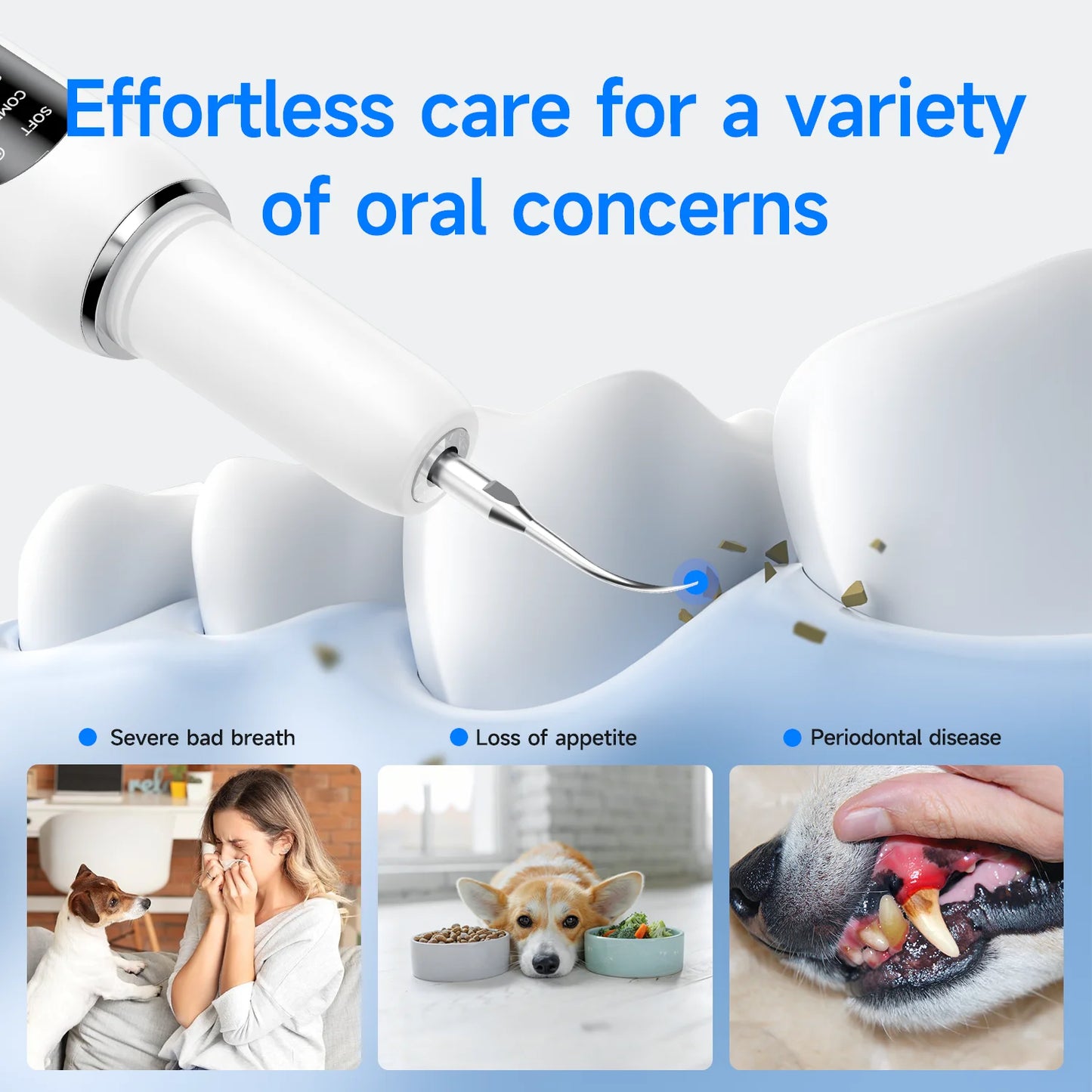 Ultrasonic Pet Dental Scaler — Vet-Style Plaque Removal at Home