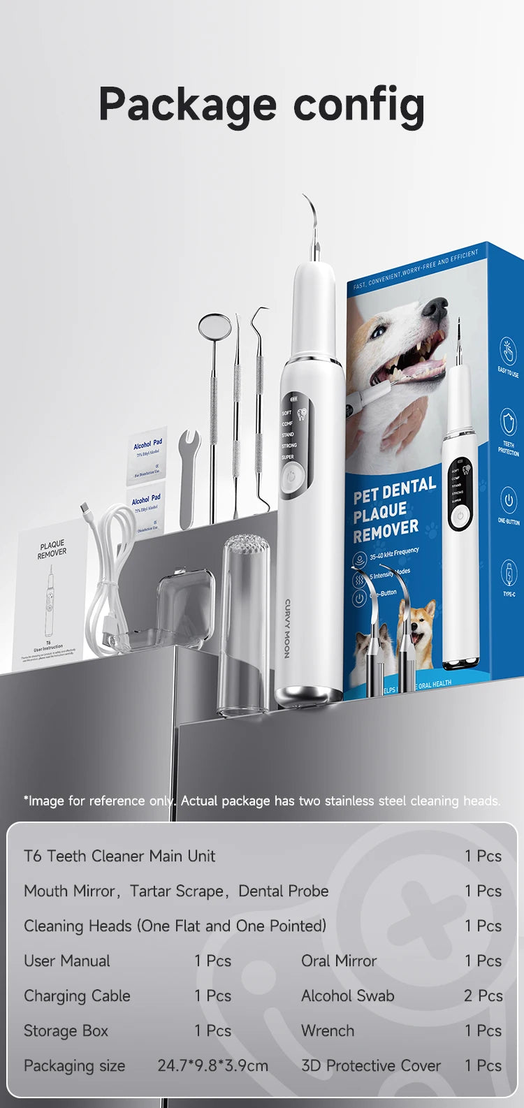 Ultrasonic Pet Dental Scaler — Vet-Style Plaque Removal at Home