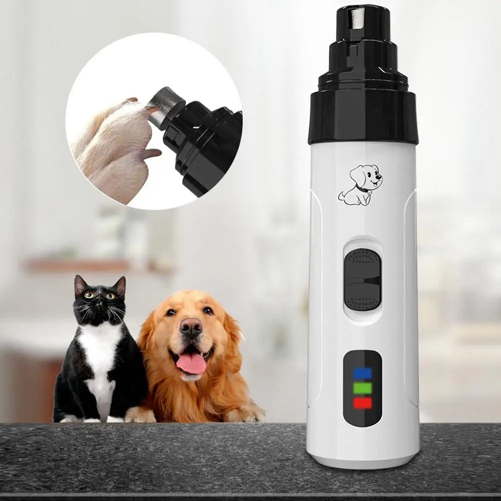 Quiet Electric Pet Nail Grinder — Stress-Free Trimming for Dogs & Cats