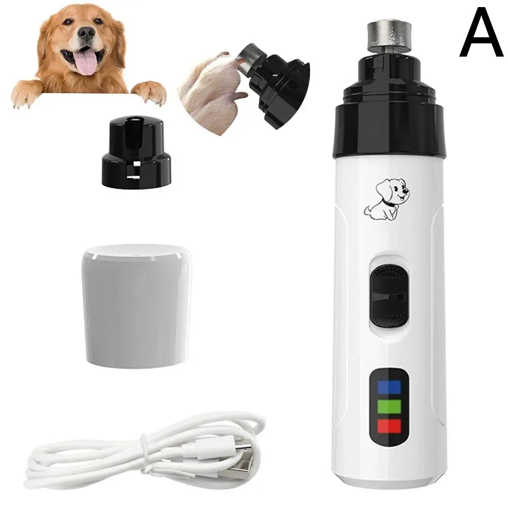 Quiet Electric Pet Nail Grinder — Stress-Free Trimming for Dogs & Cats