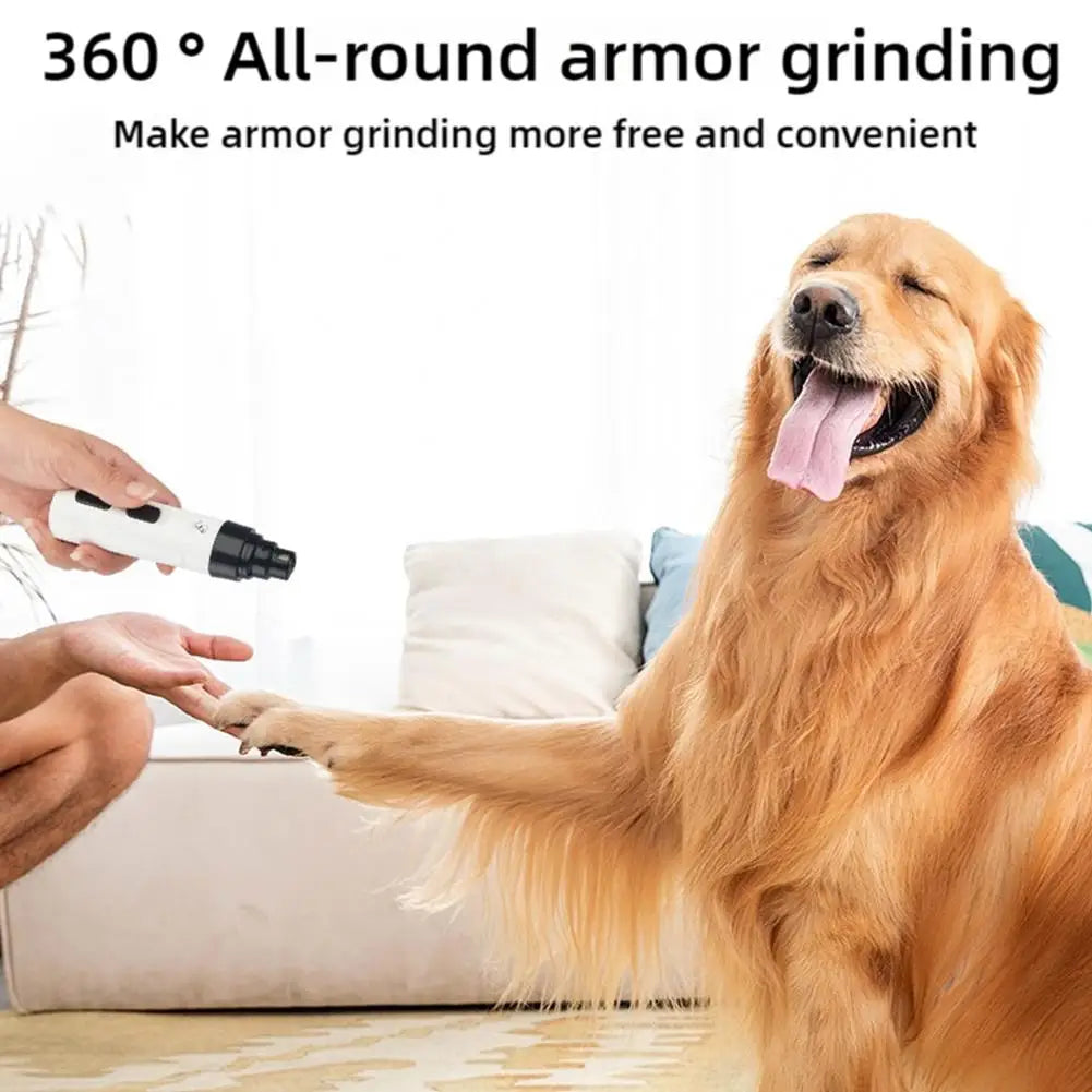 Quiet Electric Pet Nail Grinder — Stress-Free Trimming for Dogs & Cats